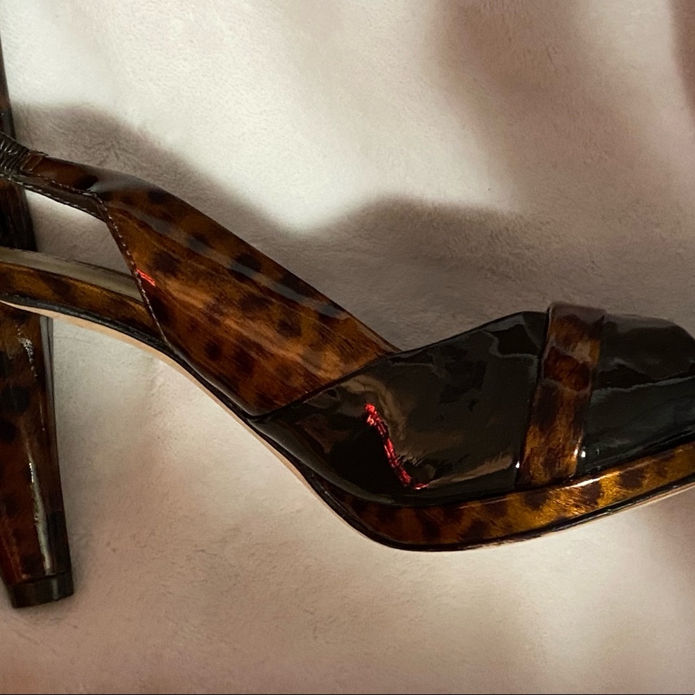 Antonio Melani Patent Leather Sling Back Pumps